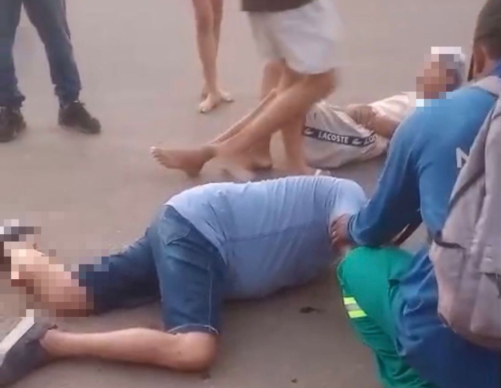 VÍDEO: Acidente entre motocicletas deixa dois feridos em&nbsp;Itacoatiara